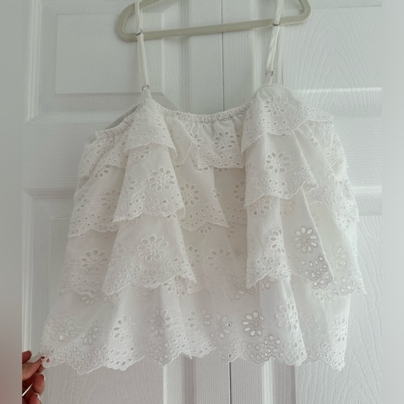 Aqua Eyelet Top - Picture 6 of 8